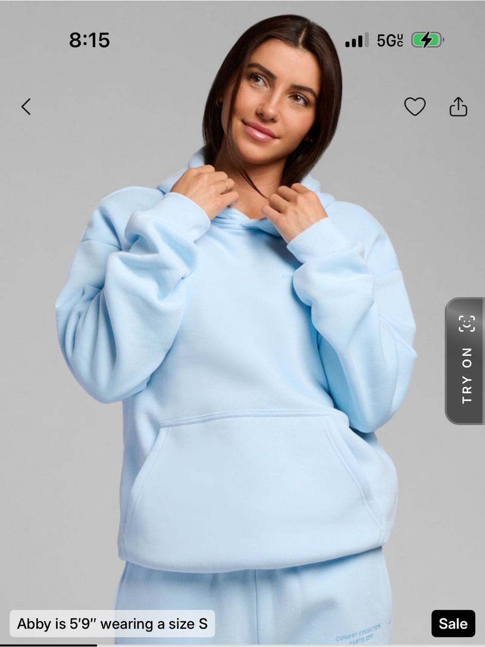 Comfrt Pastel collection Baby Blue Hoodie